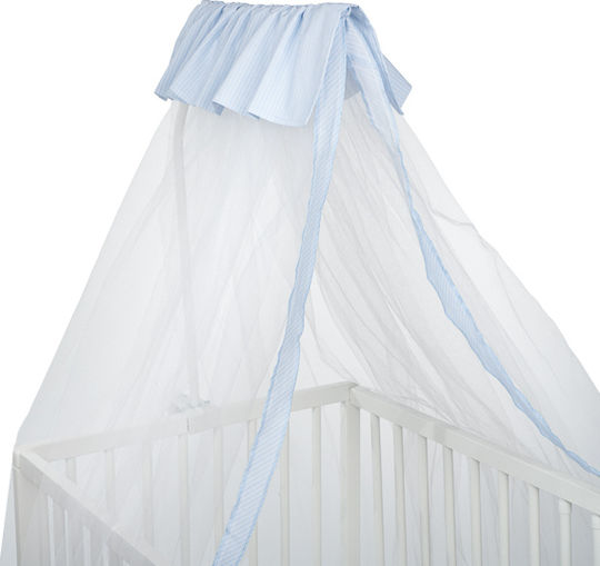 Mother Baby Кошара За Количка Близнаци от Тюл 03388 Светлосиня 500x180см.