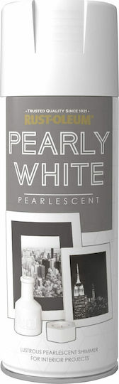 Rust-Oleum Спрей Боядисване Pearlescent с Perle Ефект Перлено бяло 400мл