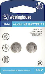 Westinghouse Alkalische Uhrenbatterien LR44 1.5V 2 Stück