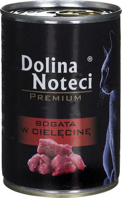 Dolina Noteci Wet Food for Adult Cats In Can with Chicken / Calf 1pc 400gr