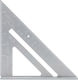 Kraft & Dele Winkelmesser Zimmerleute Aluminium mit Rabbet Länge 17,78cm