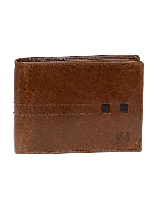 Lavor Men's Leather Wallet Tabac Brown