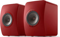 Kef LS50 Wireless II Home Entertainment Active Speaker 2 No of Drivers Wi-Fi Connected and Bluetooth 760W Red (Pair)