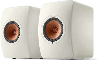 Kef LS50 Wireless II Home Entertainment Active Speaker 2 No of Drivers Wi-Fi Connected and Bluetooth 760W White (Pair)