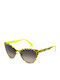 Italia Independent Women's Sunglasses with Yellow Metal Frame 0022.ZEB.055