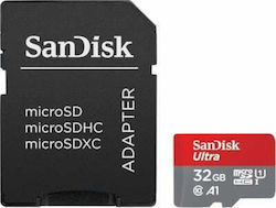 Sandisk Ultra microSDHC 32GB Clasa 10 U1 A1 UHS-I cu adaptor