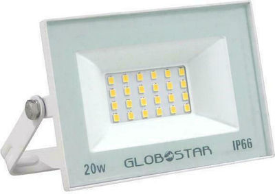 GloboStar Osiris Impermeabil Proiector LED 20W Alb Natural IP66