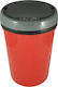 Ecosales Plastic Waste Bin Red 9L