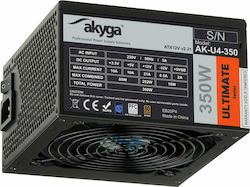 Akyga AK-U4-350 350W Black Computer Power Supply Full Wired 80 Plus Bronze