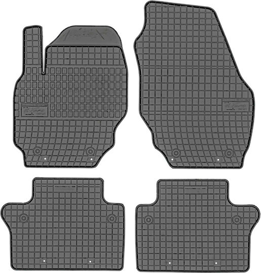 Frogum Set of Front and Rear Mats 4pcs for Volvo S80 2007-2016 Black