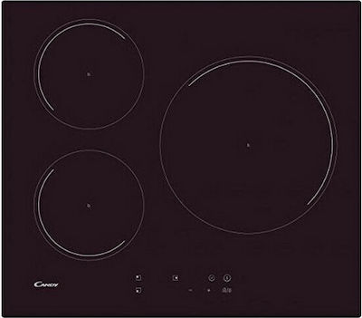 Candy CI633C Autonomous Cooktop with Induction Burners and Locking Function 59x52cm