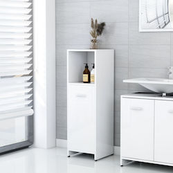 vidaXL Floor Bathroom Column Cabinet L30xD30xH95cm White