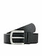 Men's Belt from Artificial Leather Black