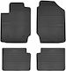 Frogum Set of Front and Rear Mats 4pcs for Toyota Corolla 2002-2007 Black