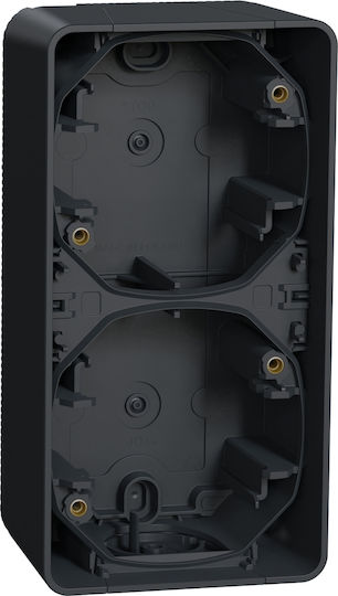 Schneider Electric Mureva Styl Switch Box Wall-mounted 2-Position Vertical in Black Color MUR37912
