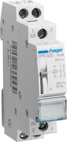 Hager Relee de Fază Blocare 16A Bipolar cu Tensiune 230V 230V/AC