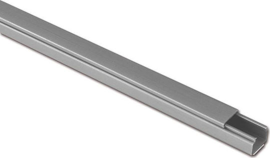 Viokar Cable Channel with Sticker made of Plastic Self-Adhesive Distribution Channel 20x13mm Aluminum 2m Silver 2m