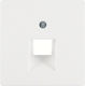 Hager Q.1/Q.3 Netzwerk-Telefon-Steckdosenplatte...