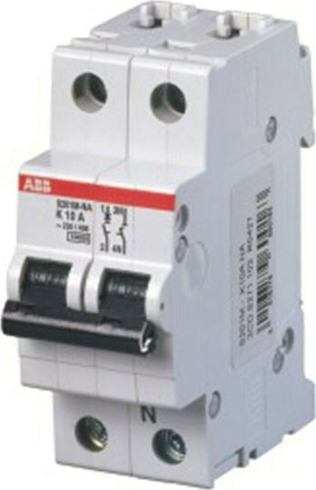 Abb Automatic Circuit Breaker 25A Double-pole AC 70382