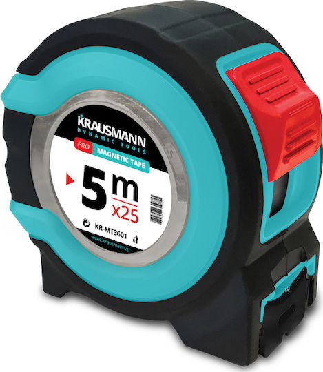 Krausmann H03014 Μετροταινία με Αυτόματη Επαναφορά 25mm x 5m