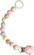 Egmont Chain Pacifier with Beads made of Wood PInk 36930