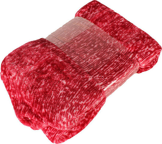TnS Κουβέρτα Fleece Καναπέ 130x170εκ. Μπορντό