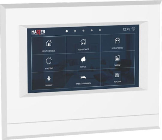 Master Electric Vertieft Wandschalter mit Touchscreen Wi-Fi Beleuchtung Weiß