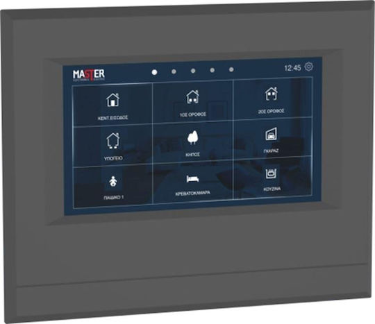 Master Electric Vertieft Wandschalter mit Touchscreen Wi-Fi Beleuchtung Anthracite