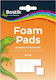Bostik Glue Stickers Foam Pads Foam Double-Sided Adhesive 50pcs General Purpose 50pcs White