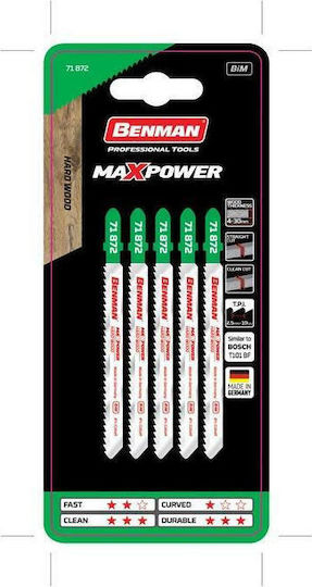 Benman T101BF Blade for Wood 100mm 5pcs