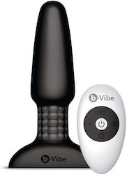 b-Vibe Rimming Remote Control Plug 2 Vibrator Anal Negru 15.2cm