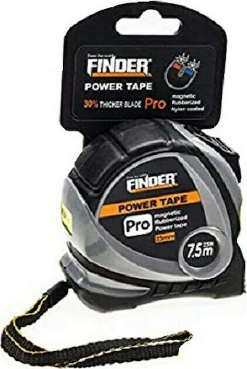 Finder Μετροταινία με Αυτόματη Επαναφορά 25mm x 7.5m