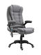 Vinsetto Executive Office Chair Massage With Recline Grey