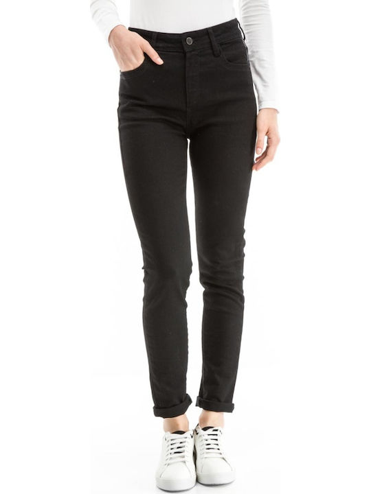 Edward Jeans Biana High Waist Women's Jean Trousers Black