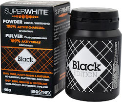 Superwhite Black Edition Πούδρα Λεύκανσης Δοντιών Ενεργού Άνθρακα 40gr