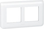 Legrand Mosaic Horizontal Switch Frame 4-Slots White 2x2 Στοιχείων Παλιάς Βάσης 078864