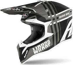 Airoh Wraap Motocross Helmet 1330gr Broken Anthracite Matt KR5301