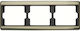 Hager Arsys Schalterrahmen 3-fach Horizontale M...