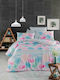 Mc Decor Flamingo Σετ Σεντόνια Υπέρδιπλα 240x270εκ. Πολύχρωμο (4τμχ)