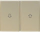 Hager Arsys Roller Shutter Front Plate Switch B...
