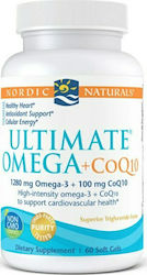 Nordic Naturals Ultimate Omega 1280mg & CoQ10 100mg Fish Oil 60 softgels