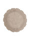 Anna Riska Badematte Baumwolle Rund Lace 421092 Linen 60x60cm