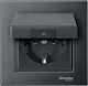 Schneider Electric M-Plan Merten Switch Frame Vertical Installation 1 Position in Gray Color MTN486114