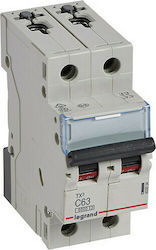 Legrand Automatischer Schutzschalter 63A Zweipolig AC 403534