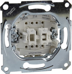 Schneider Electric Merten Schalterknopf Doppelt in Silber Farbe MTN3155-0000