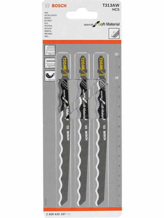 Bosch T 313 Λάμες 3τμχ