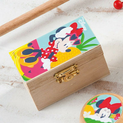 Christening Favor with Box Σεντούκι Minnie made of Wood 48pcs