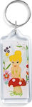 Christening Favor with Keychain Tinkerbell