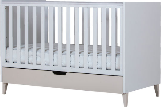 Santa Bebe Pat Polimorfă Juno Alb Cu Sertar