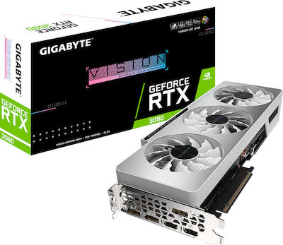 Gigabyte GeForce RTX 3090 24GB GDDR6X Vision OC Κάρτα Γραφικών PCI-E x16 4.0 με 2 HDMI και 3 DisplayPort